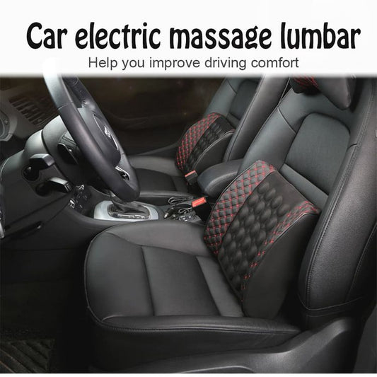 Car Electric Massage Cushion Lumbar Support Lumbar Massage Car Seat Back Support Waist Cushion