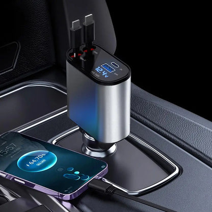 Fast Charge Retractable Car Charger(Fits all vehicles and all phones✨)