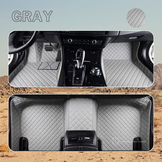 Gray Color Floor Mats for Cars, SUVs, and Trucks (CM012)