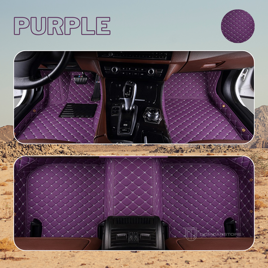 Purple Color Floor Mats for Cars, SUVs, and Trucks (CM012)