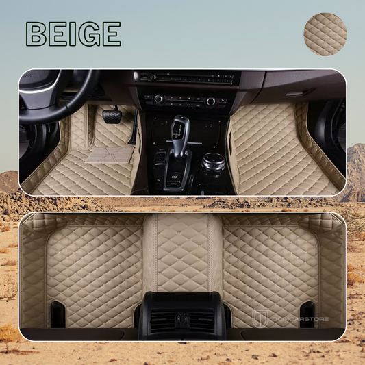 Beige Color Floor Mats for Cars, SUVs, and Trucks (CM012)