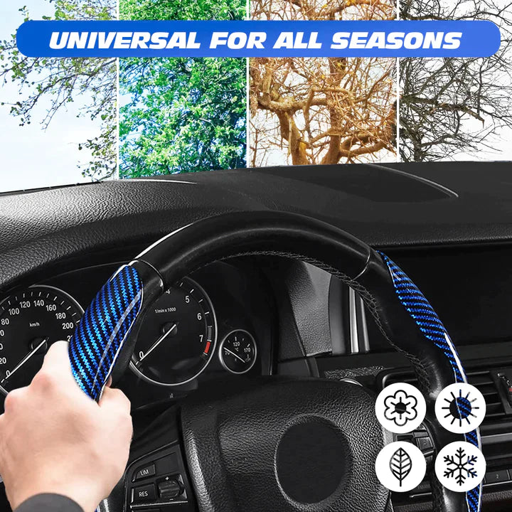 DCM Car Premium Micro fiber Anti-Slip Car Steering Wheel Cover Universal Fit For All Car