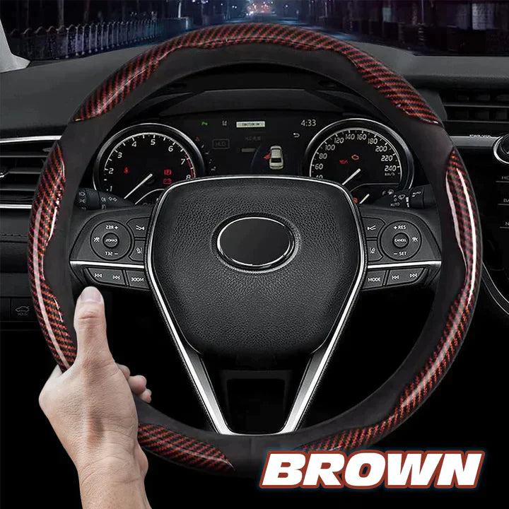 DCM Car Premium Micro fiber Anti-Slip Car Steering Wheel Cover Universal Fit For All Car